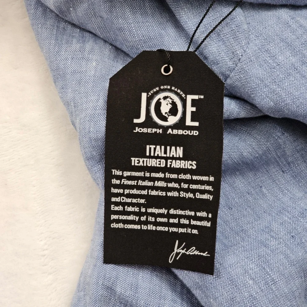 NEW Joseph Abboud Dress Pants Mens 42x32 Light Blue Linen Summer Coastal‎ Preppy